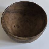 Olive wood salad bowl from the 50s