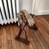 Old horse made of carousel wood