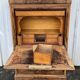 Louis-Philippe secretary, mid-19th century, in walnut burl.