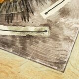 Gangso Scandinavian brutalen coffee table with Poul H. Poulsen Ceramic tiles