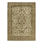 Handmade Turkish Unique 1980s 284 cm x 380 cm Beige Wool Carpet