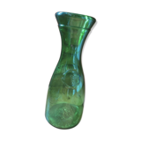 Carafe bouteille flacon en verre vert grappe raisins