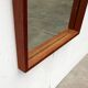 Miroir minimaliste mid-century allemand en teck de Zier-Form, années 1960