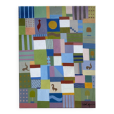 Tableau expressionniste paysage urbain