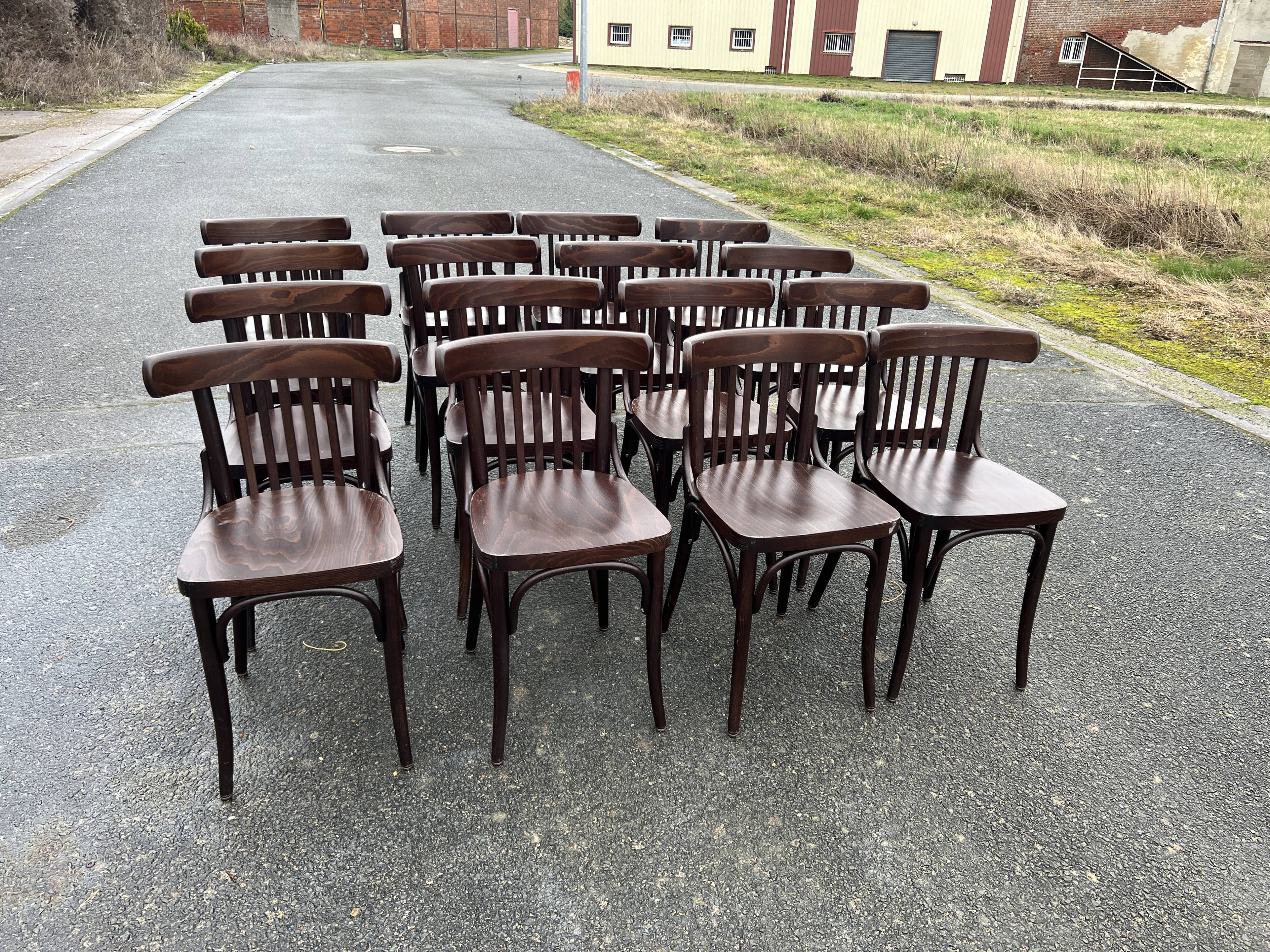 Set of 16 bistro chairs
