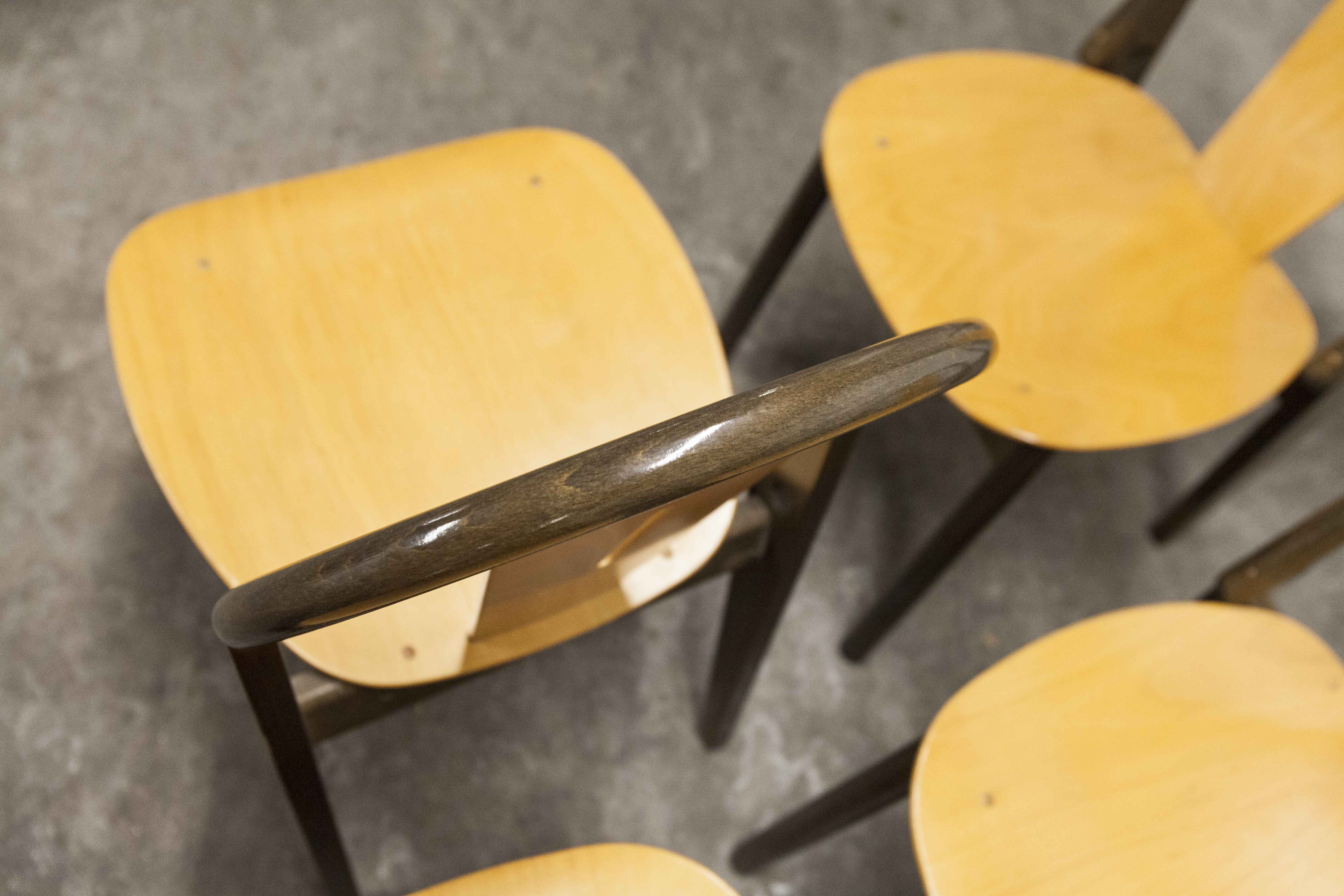 6 Baumann "transit" chairs 1990s