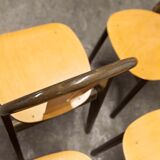 6 Baumann "transit" chairs 1990s