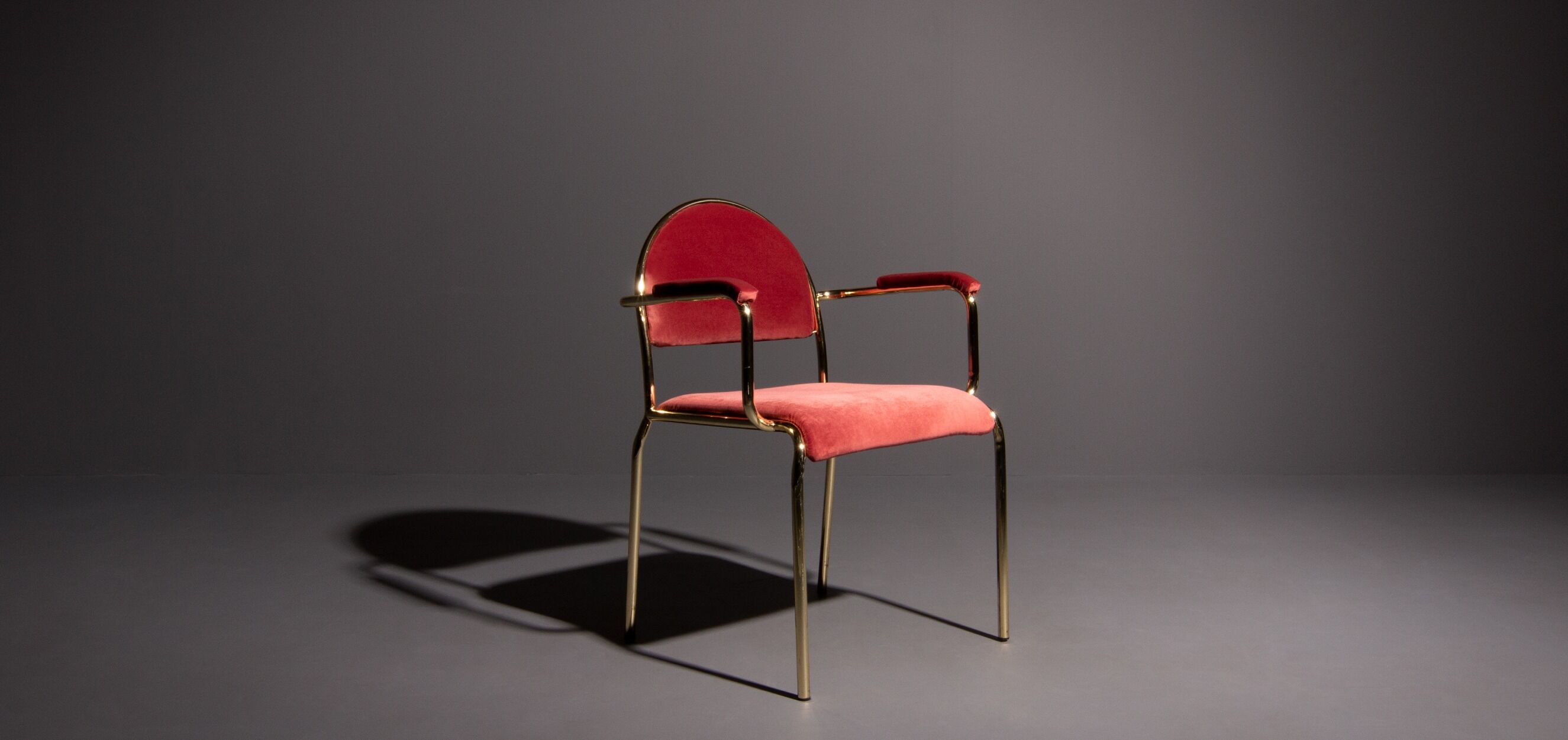 Hollywood Regency chair with or without armrest