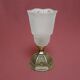 Art Deco period lamp, superb tulip in molded pressed glass signed P MAYNADIER