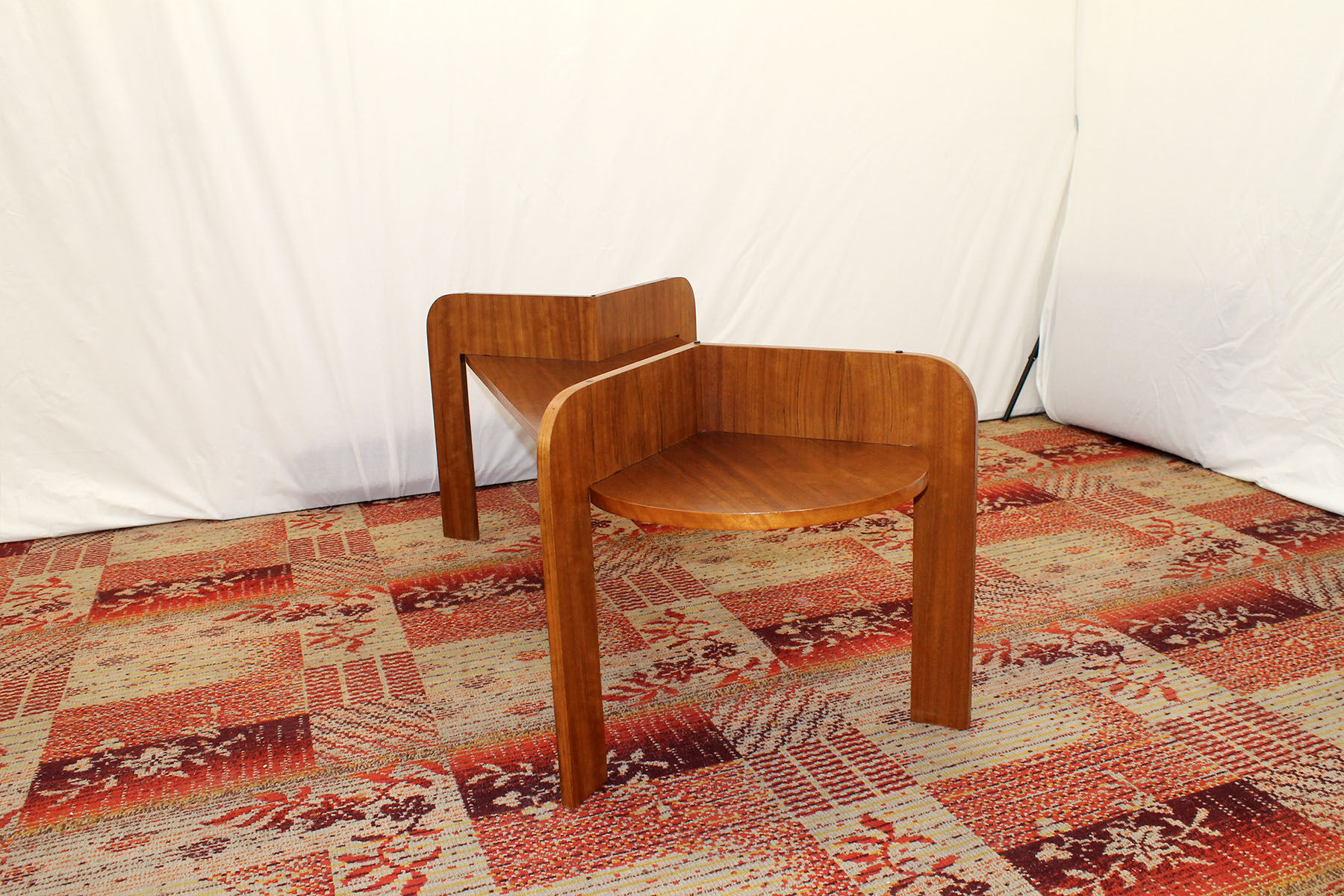 Vintage glass coffee table from czechoslovakia, 1980s