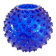 Petit vase en verre bleu clouté