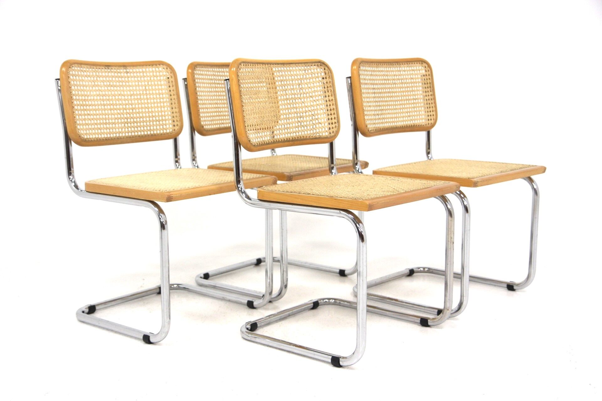 Set de 4 chaises "B32", Marcel Breuer, Italie, 1990