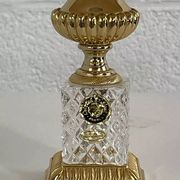 Lampe ancienne en crystal et laiton