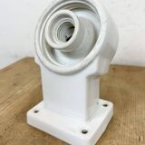 Vintage white porcelain wall light, 1960s