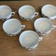 6 anciennes tasses à café thé Raynaud R&C Cie compagnie Limoges France