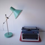 Vintage cyrillic typewriter russian alphabet