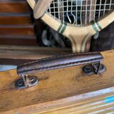 Old wooden croquet game