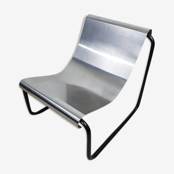 Stainless steel armchair by Patrick Gingembre 1970