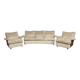 Vintage 20th century cream velvet "tulip" seating suite by km wilkins c1970