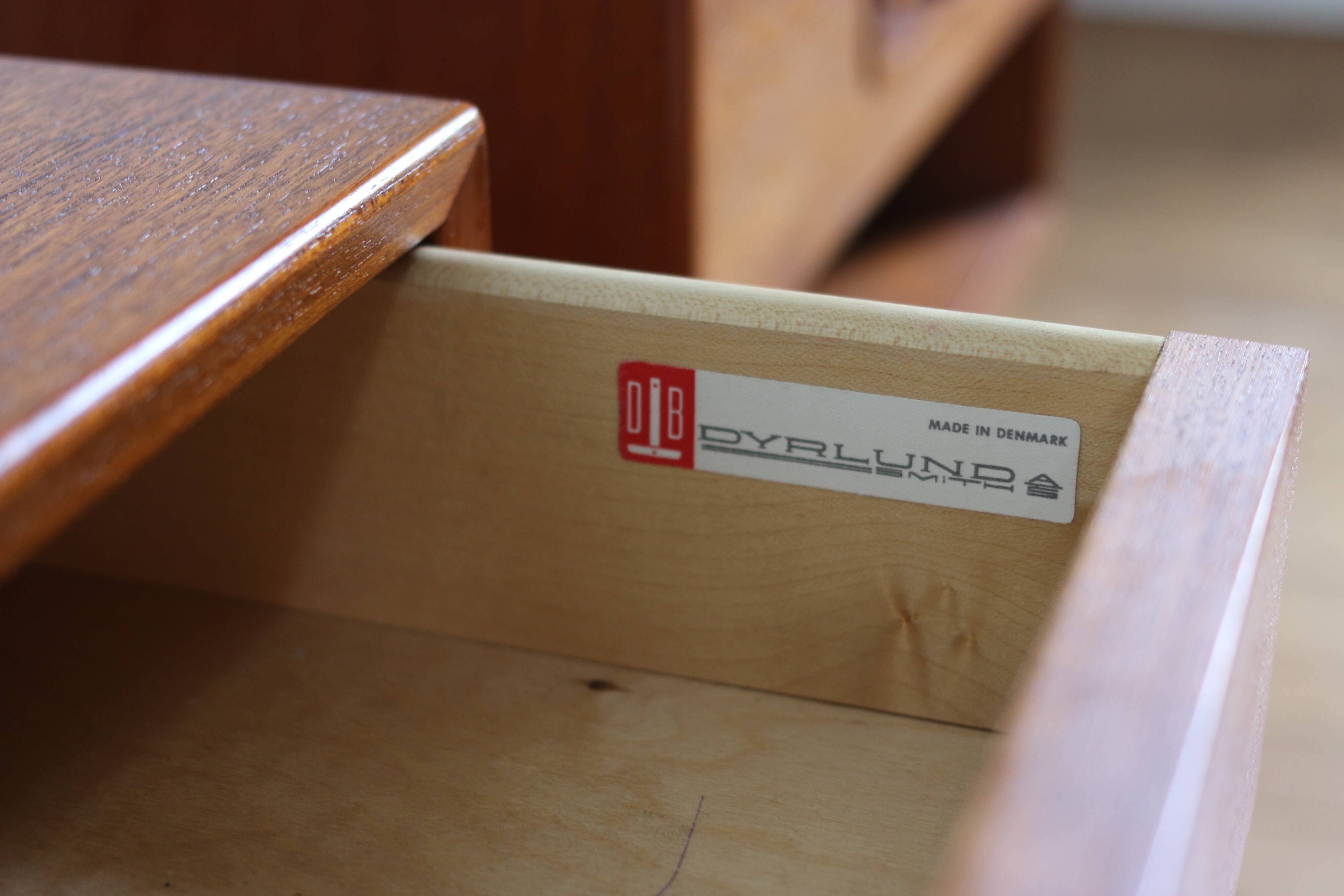 Scandinavian teak bedside pair Johannes Andersen