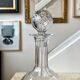 Chiseled crystal carafe