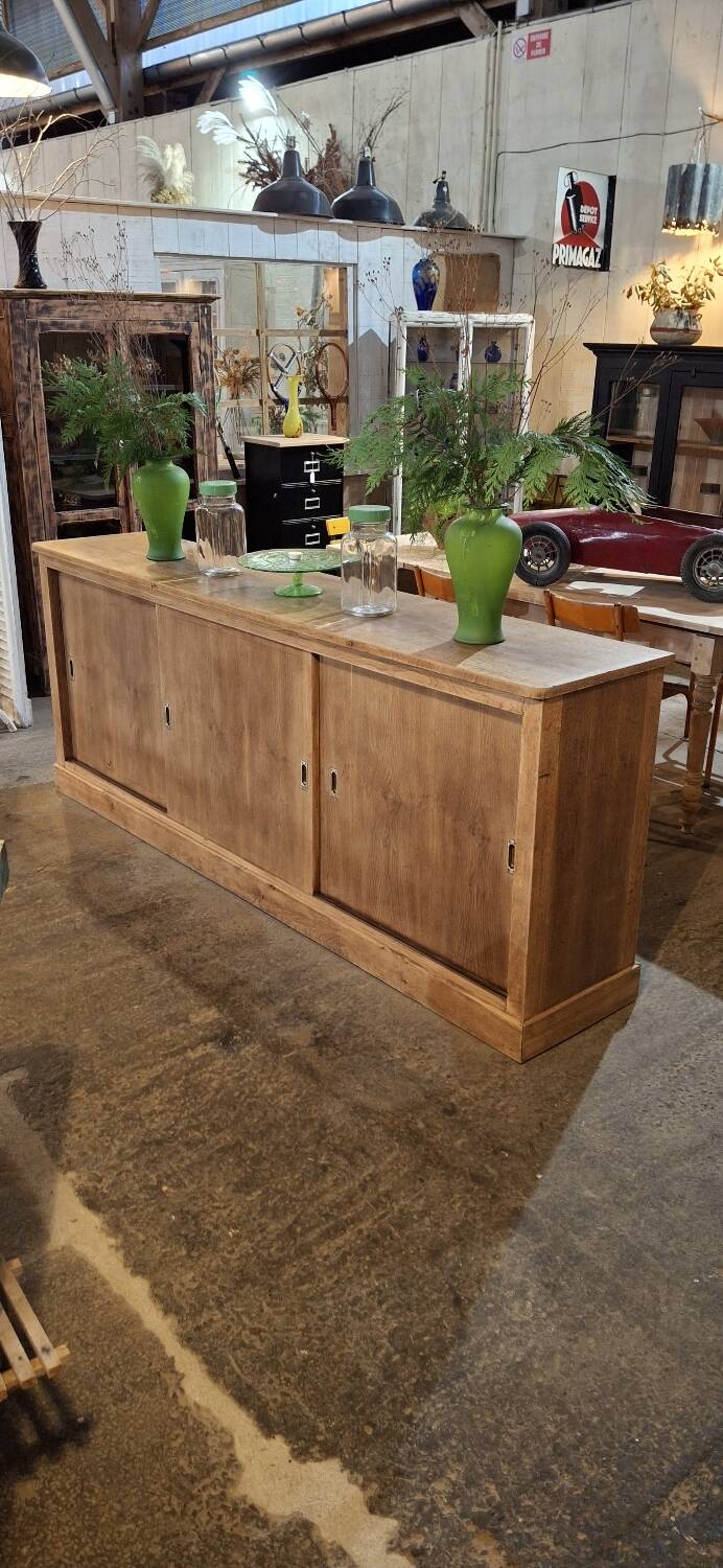 Low sideboard with sliding doors