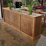 Low sideboard with sliding doors