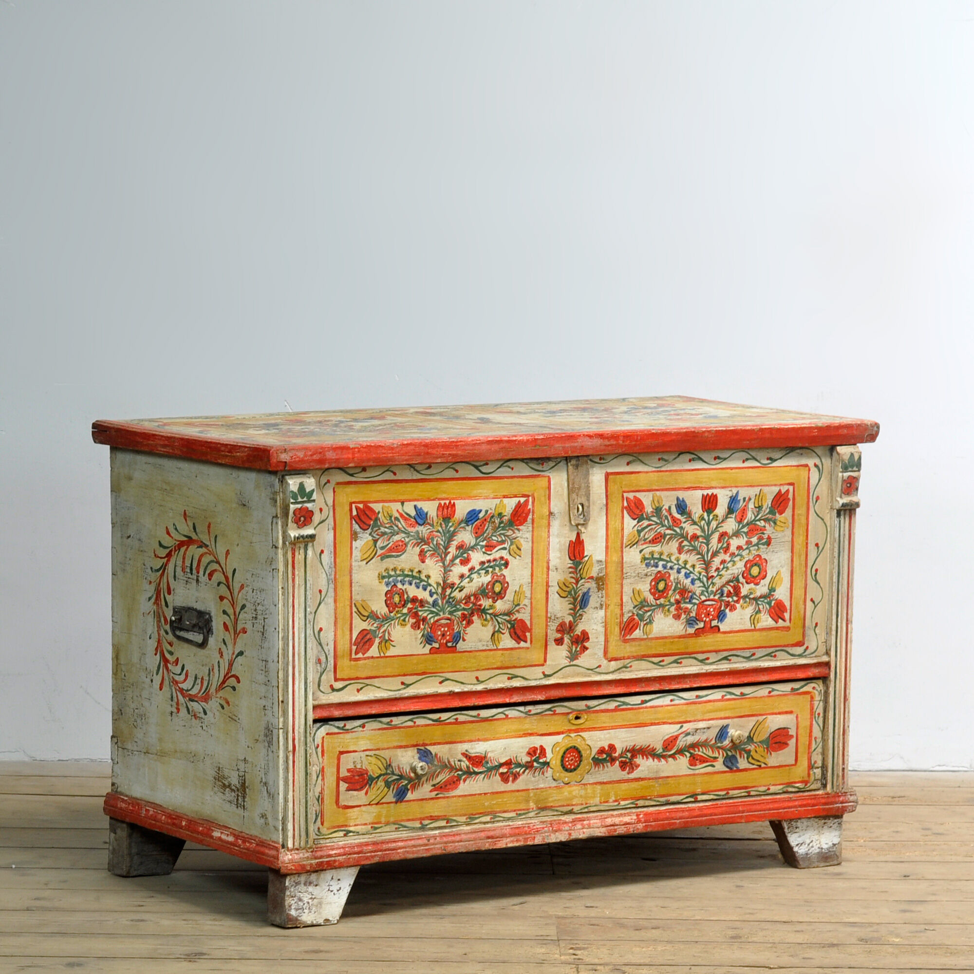 Folk Art Bridal Chest, circa 1950