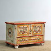 Coffre de mariée art populaire, vers 1950