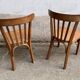 Pair of vintage wooden bistro chairs