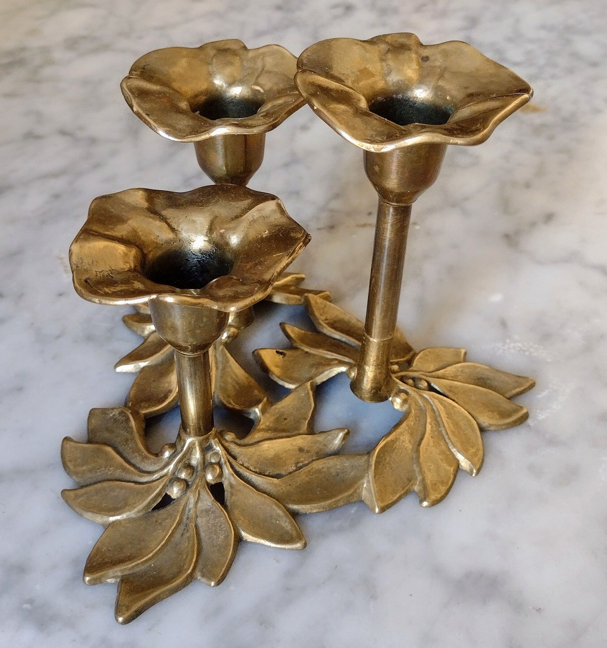 Brass candleholder