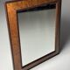 Vintage mirror with ribbed frame