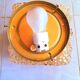 1970s iridescent glass bubble ceiling light