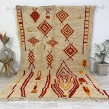 Berber henna handmade wool rug 280 X 170 CM