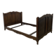 Vintage 1950s solid wood bed