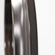 1970s Italian round mirror in dark brown plastic frame