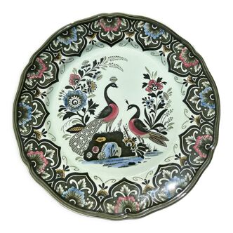 Assiette de collection paon de villeroy et boch