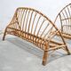 Vintage rattan basket bed 120cm x 190cm