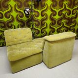 "1970s design armchair pair"