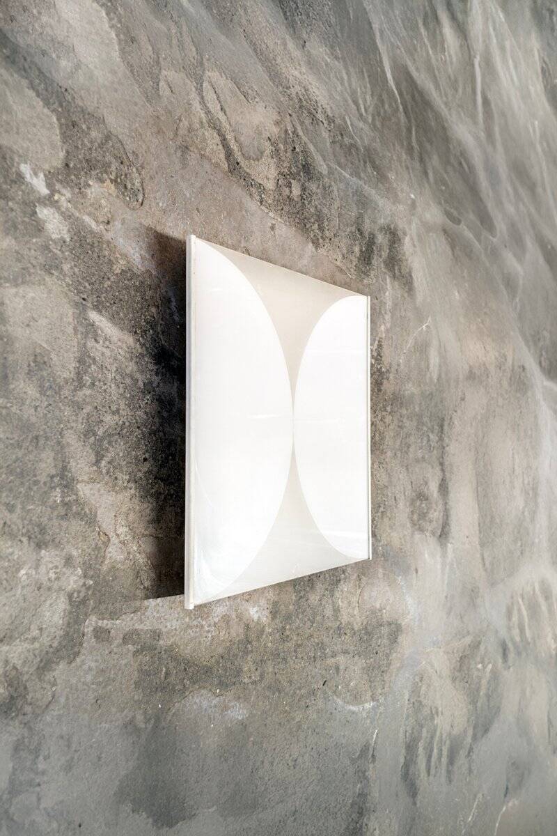 Large wall lamp Clessidra in glass by Bobo Piccoli for Fontana Arte, 1970s