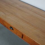 Vintage Cherry 20th Century French Rustic Farmhouse Dining Table