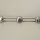 Vintage chrome wall coat rack from the 70s