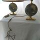 Pair of French 70s lamps Philippe Barbier style