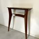 Italian Midcentury Console In Mahogany And Marble