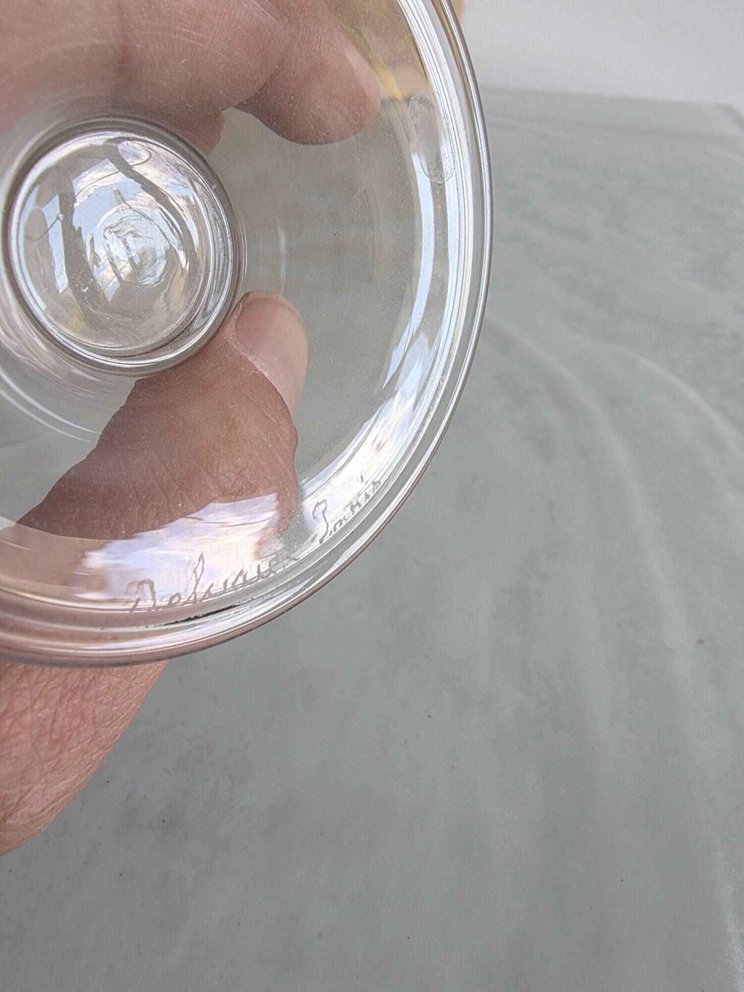 11 verres en cristal Delvaux Paris