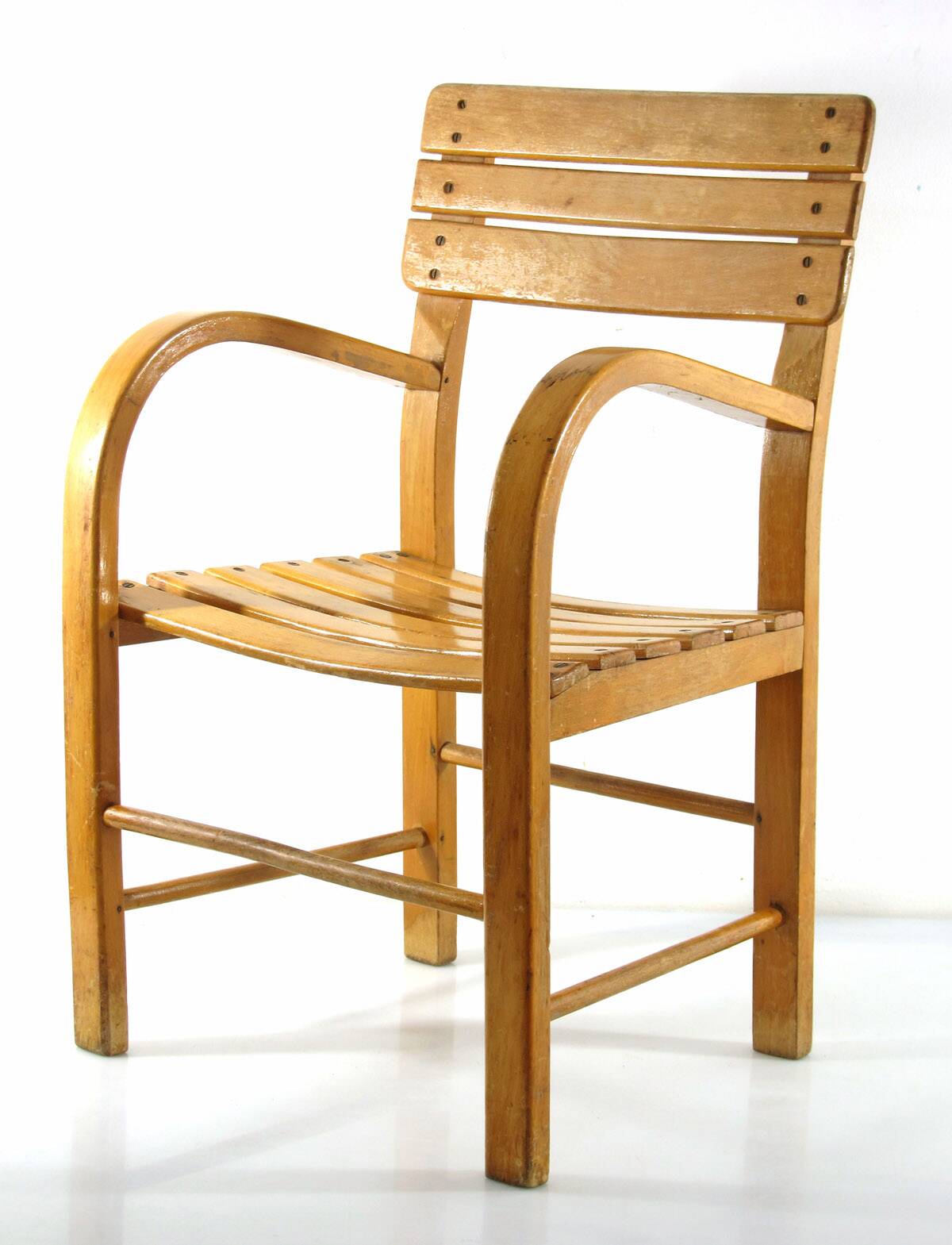 Mid-Century Vintage Wooden Children’s Chair – 1950s