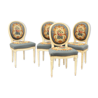 4 Louis XVI style chairs