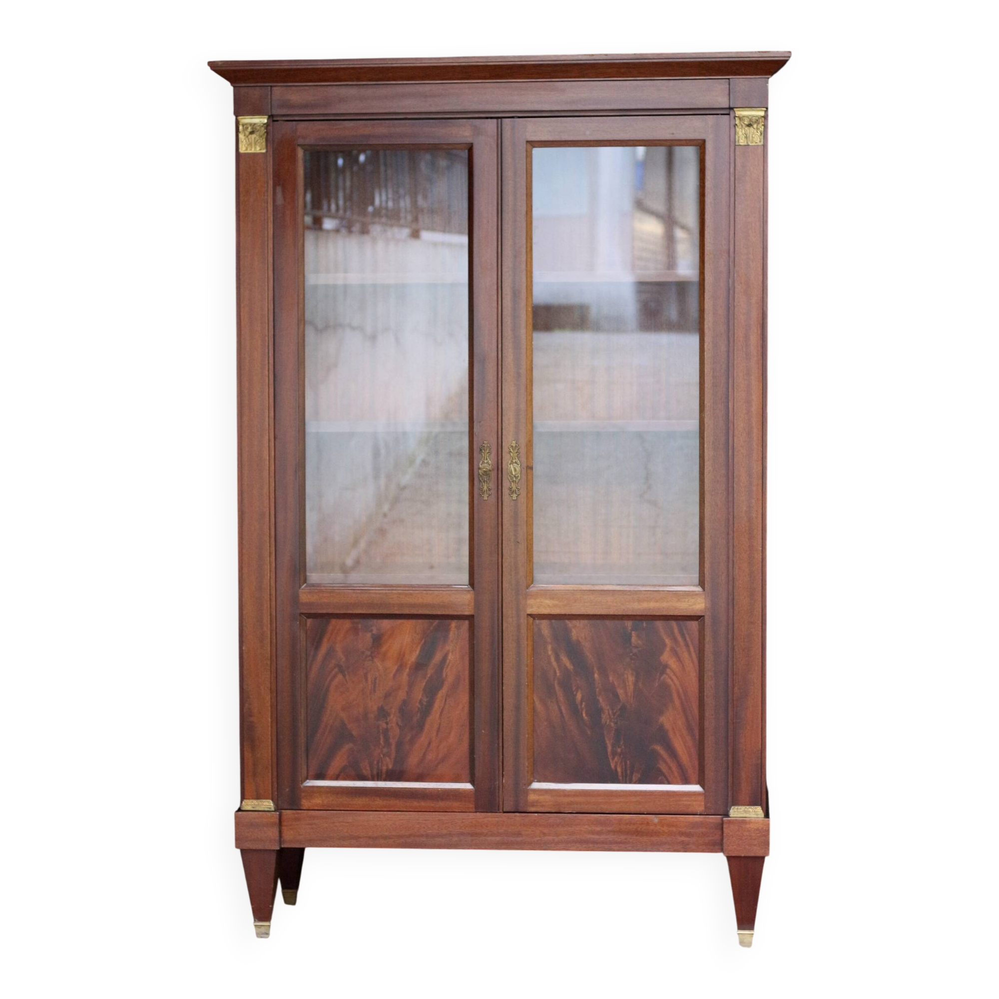 Mahogany veneer library, coming from Matignon