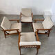 Set of 4 armchairs beech scandinavian