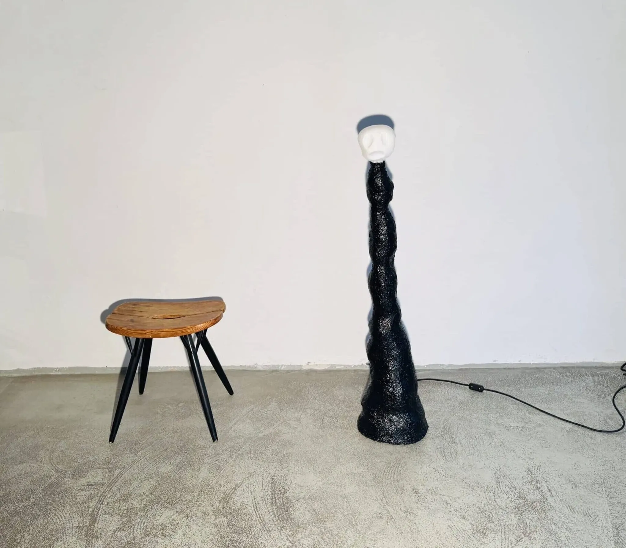 Lampe de sol Black Meteor par Jonathan Bocca pour Job Studio, Italie, 2023